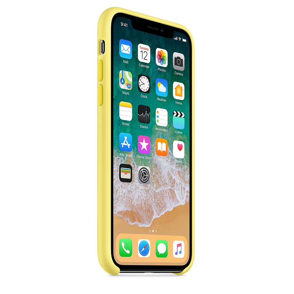 Силиконовый чехол Apple iPhone X Silicone Case - Lemonade (MRG32ZM/A) для iPhone X