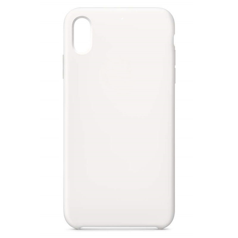 Силиконовый чехол Naturally Silicone Case White для iPhone XS MAX