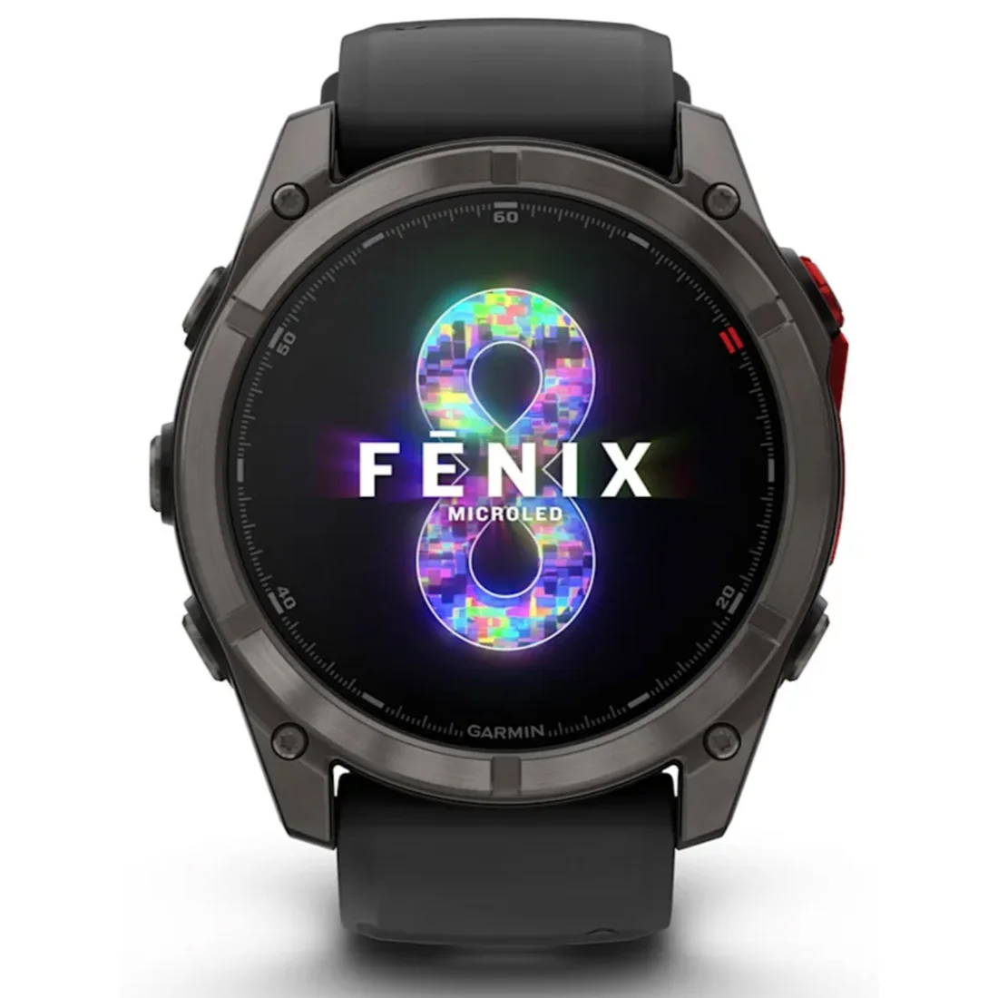 Умные часы Garmin fenix 8 – 51 mm MicroLED Sapphire Titanium Carbon Gray DLC with Black/pebble gray silicone strap (010-03380-05)