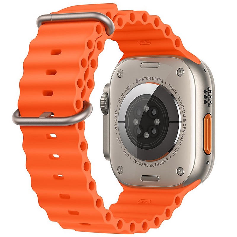 Умные часы Apple Watch Ultra 2 GPS + Cellular, 49mm Titanium Case with Orange Ocean Band