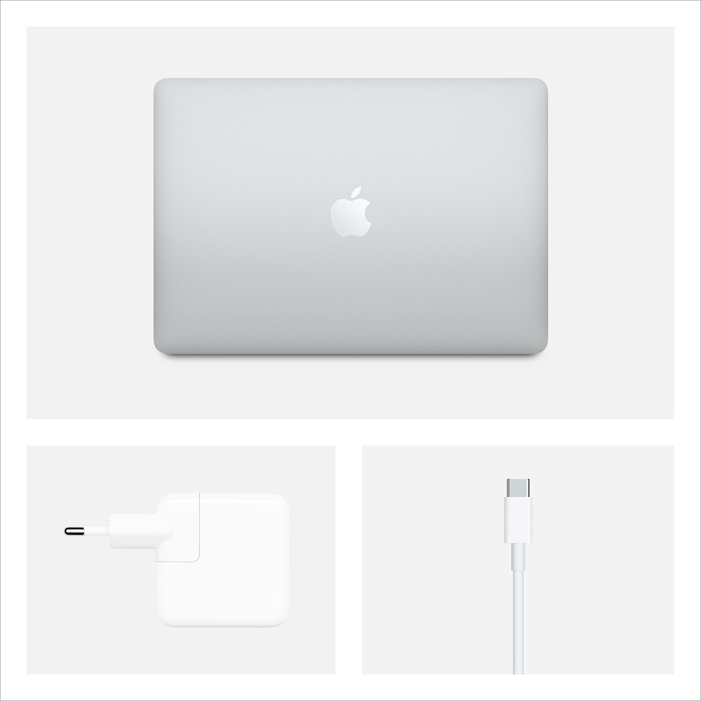 Ноутбук Apple MacBook Air 13 дисплей Retina с технологией True Tone Early 2020 Silver (MVH42RU/A) (Intel Core i5 1100 MHz/13.3/2560x1600/8GB/512GB SSD/DVD нет/Intel Iris Plus Graphics/Wi-Fi/Bluetooth/macOS)