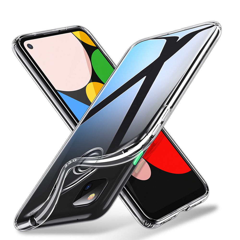 Силиконовый чехол прозрачный Google Pixel 4a