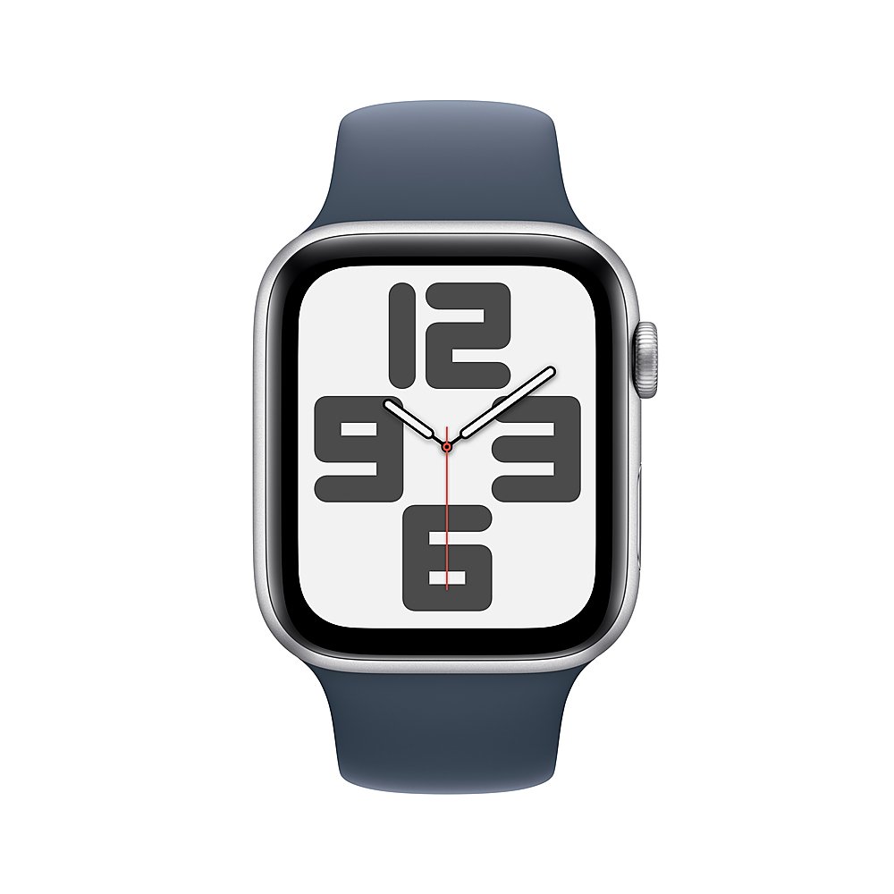Умные часы Watch Series SE 2023 Gen 2 44 мм Aluminium Case, Silver/Storm Blue S/M Sport Band