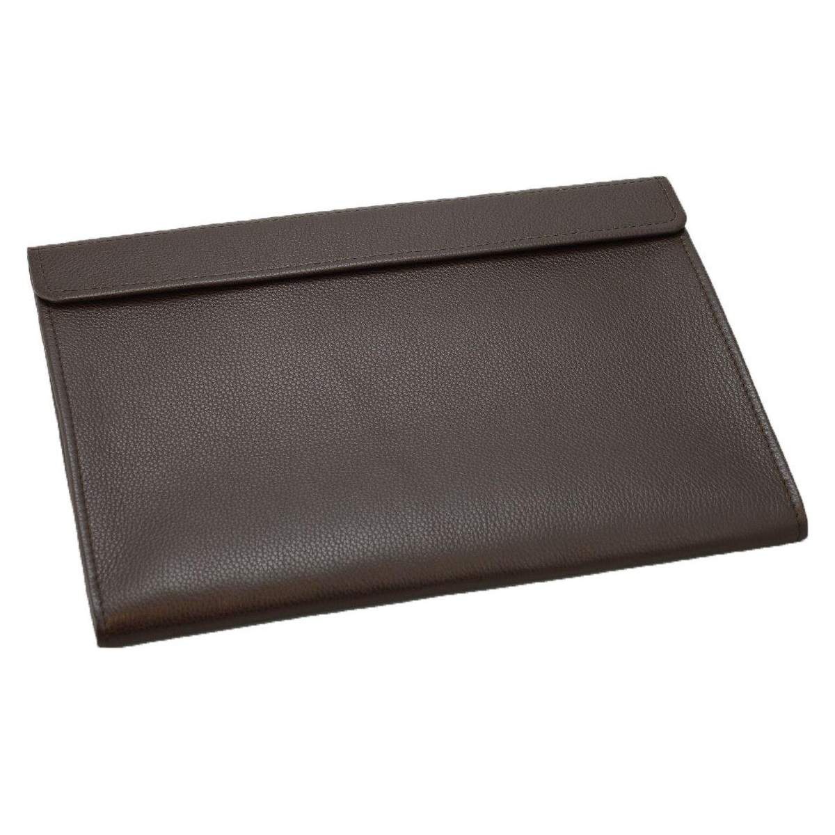 Кожаный чехол-конверт Alexander Dark Brown для Macbook 12