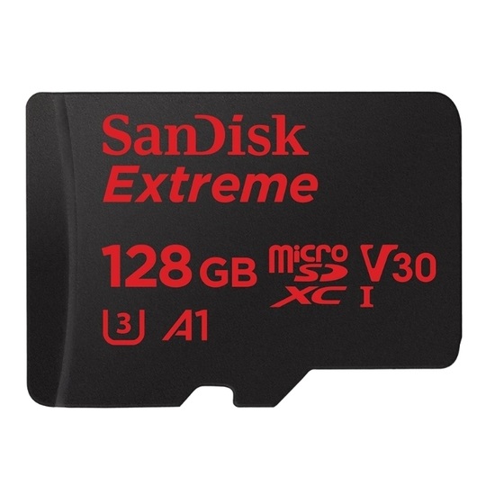 Карта памяти SanDisk Extreme microSDXC Class 10 128GB (4K)