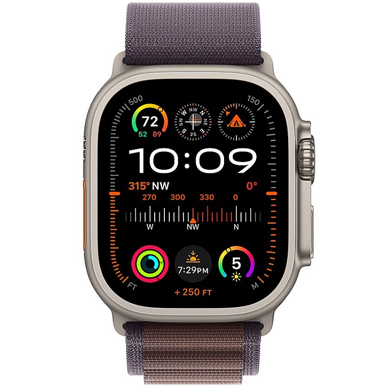 Умные часы Apple Watch Ultra 2 GPS + Cellular, 49mm Titanium Case with Indigo Alpine Loop - Medium