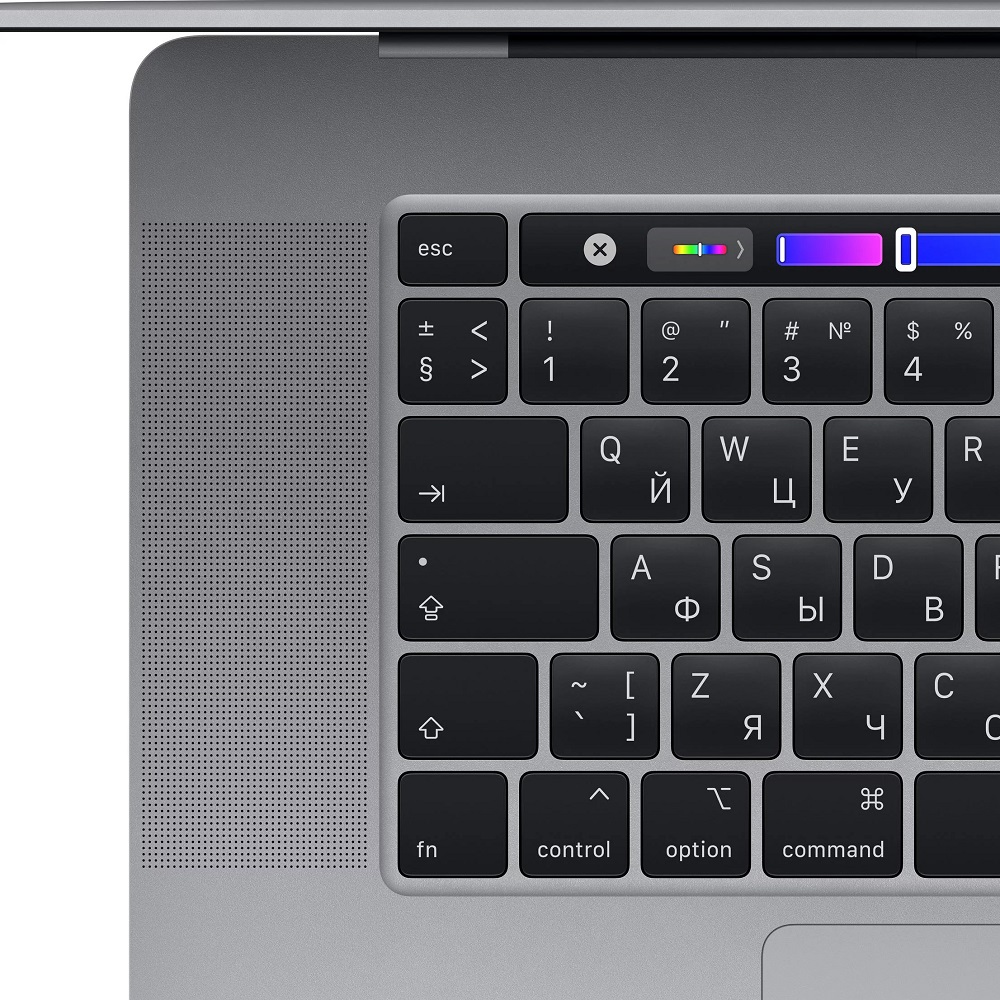 Ноутбук Apple MacBook Pro 16 with Retina display and Touch Bar Late 2019 (Intel Core i9 2300 MHz/16/3072x1920/16GB/1024GB SSD/DVD нет/AMD Radeon Pro 5500M 4GB/Wi-Fi/Bluetooth/macOS) Space Gray (MVVK2RU/A)