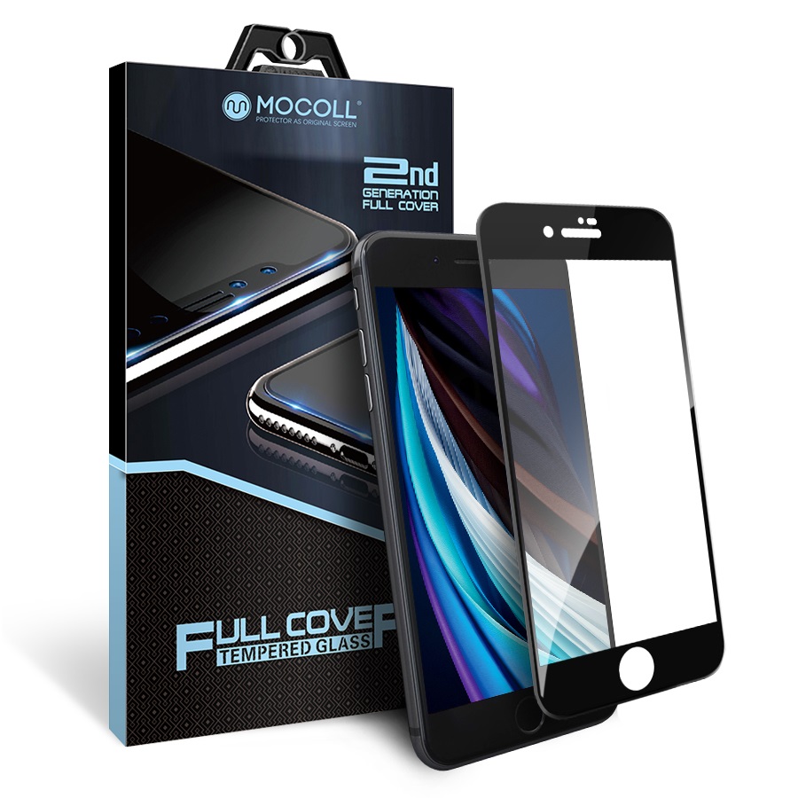 Защитное стекло MOCOll Black Diamond 2.5D Full Cover Black для iPhone 7 Plus/8 Plus