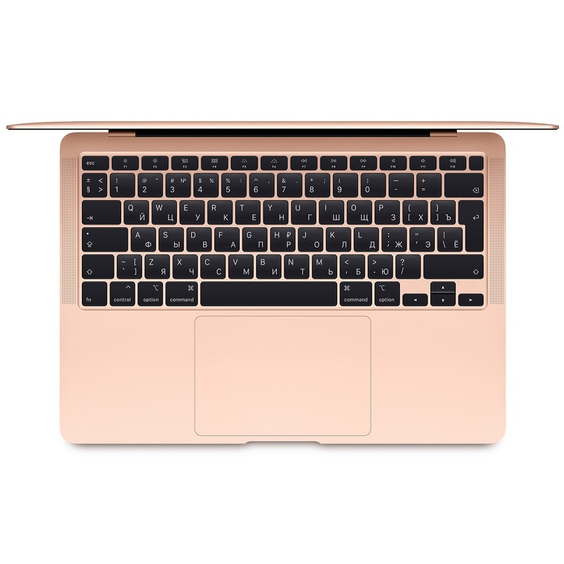 Ноутбук Apple MacBook Air 13 дисплей Retina с технологией True Tone Early 2020 Gold (MWTL2) (Intel Core i3 1100 MHz/13.3/2560x1600/8GB/256GB SSD/DVD нет/Intel Iris Plus Graphics/Wi-Fi/Bluetooth/macOS)