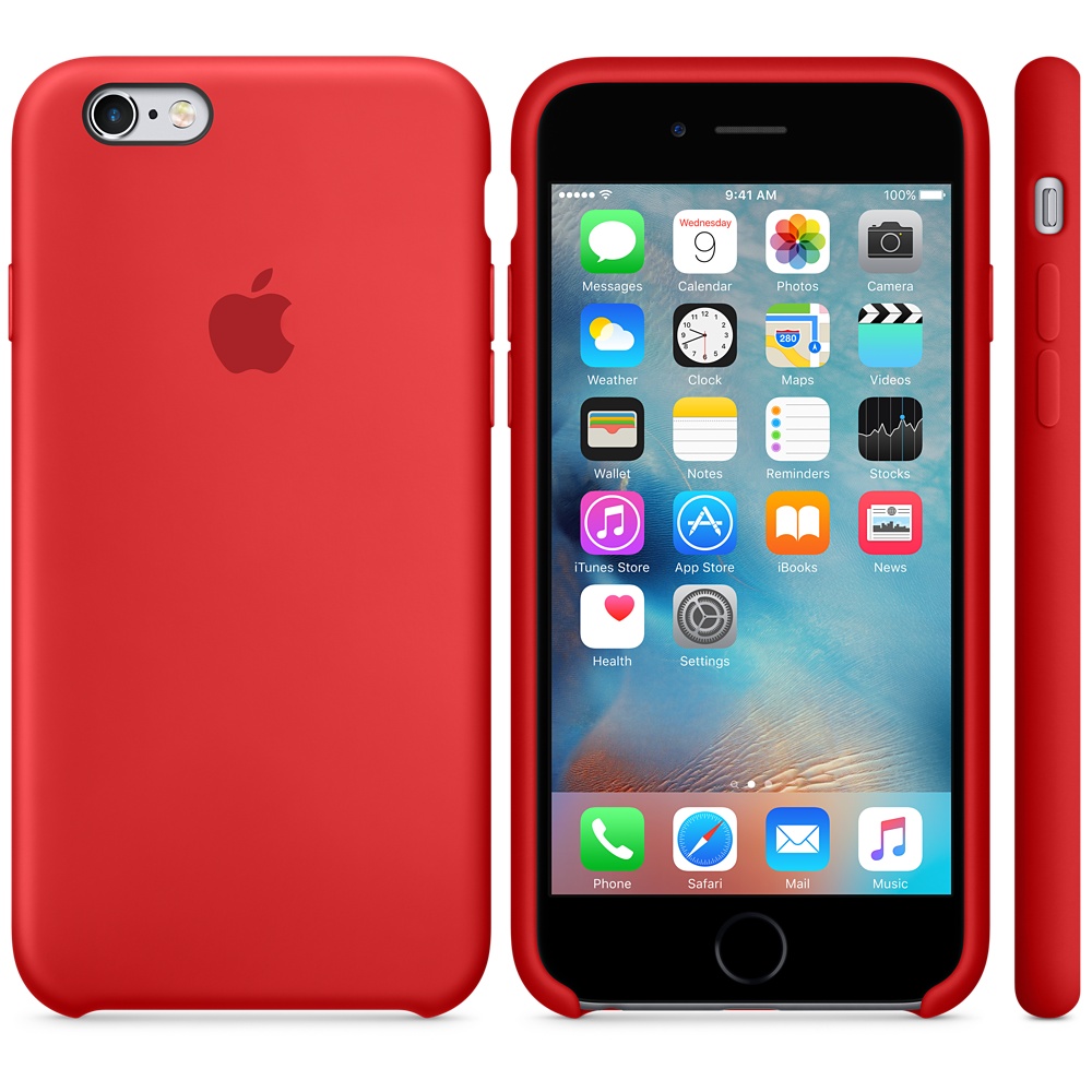 Силиконовый чехол Apple iPhone 6 Silicone Case Red (PRODUCT) (MKY32ZM/A) для iPhone 6/6S