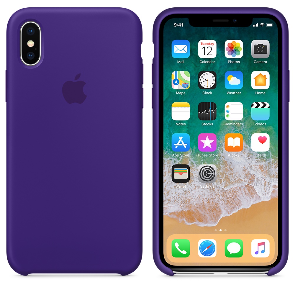 Силиконовый чехол Apple iPhone X Silicone Case - Ultra Violet (MQT72ZM/A) для iPhone X