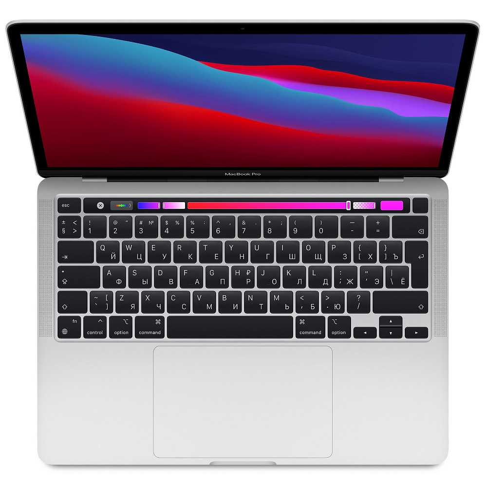 Ноутбук Apple MacBook Pro 13 Late 2020 Silver (MYDA2RU/A) (Apple M1/13.3/2560x1600/8GB/256GB SSD/DVD нет/Apple graphics 8-core/Wi-Fi/macOS)