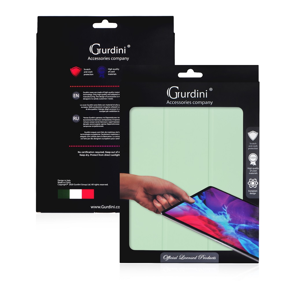 Чехол-книжка Gurdini Milano Series (pen slot) для iPad 10.9 (2022)/11 (2025 A16) Green