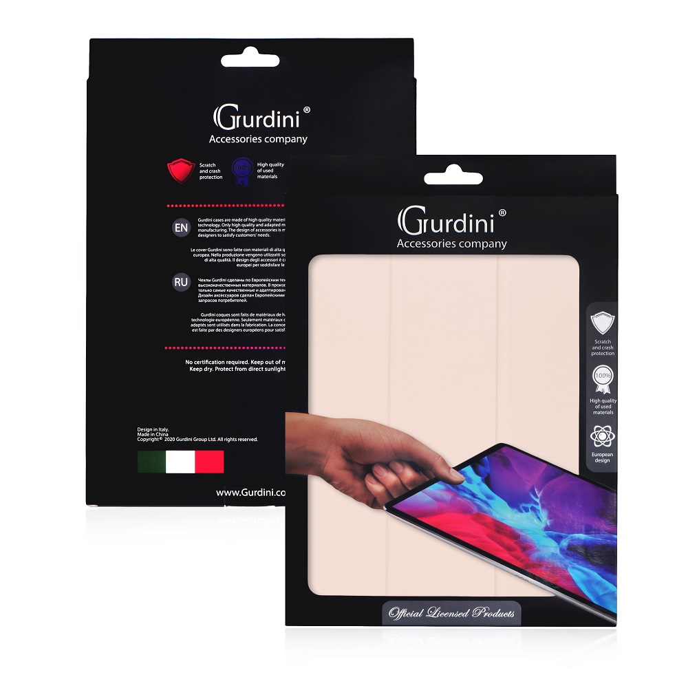 Чехол-книжка Gurdini Milano Series (pen slot) для iPad 10.9 (2022)/11 (2025 A16) Pink Sand