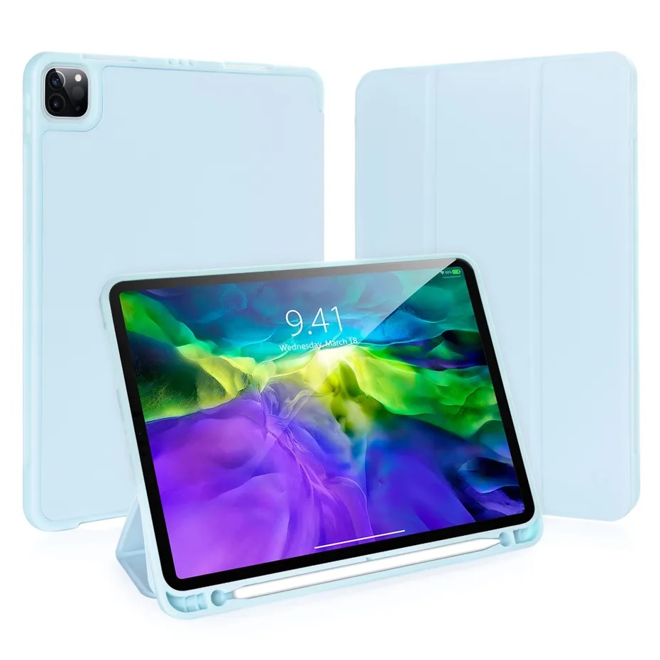 Чехол-книжка Gurdini Milano Series (pen slot) для iPad Pro 12.9 (2020-2022) Cloud Blue