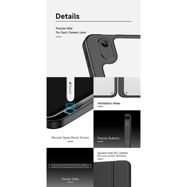 Чехол-книжка Dux Ducis для iPad 10.9 (2022)/11 (2025 A16) Magi Series Gray