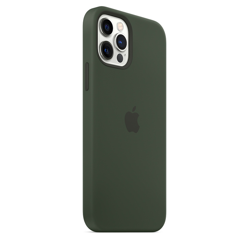 Силиконовый чехол Apple iPhone 12/12 Pro Silicone Case with MagSafe - Cyprus Green (MHL33ZE/A) для iPhone 12/12 Pro