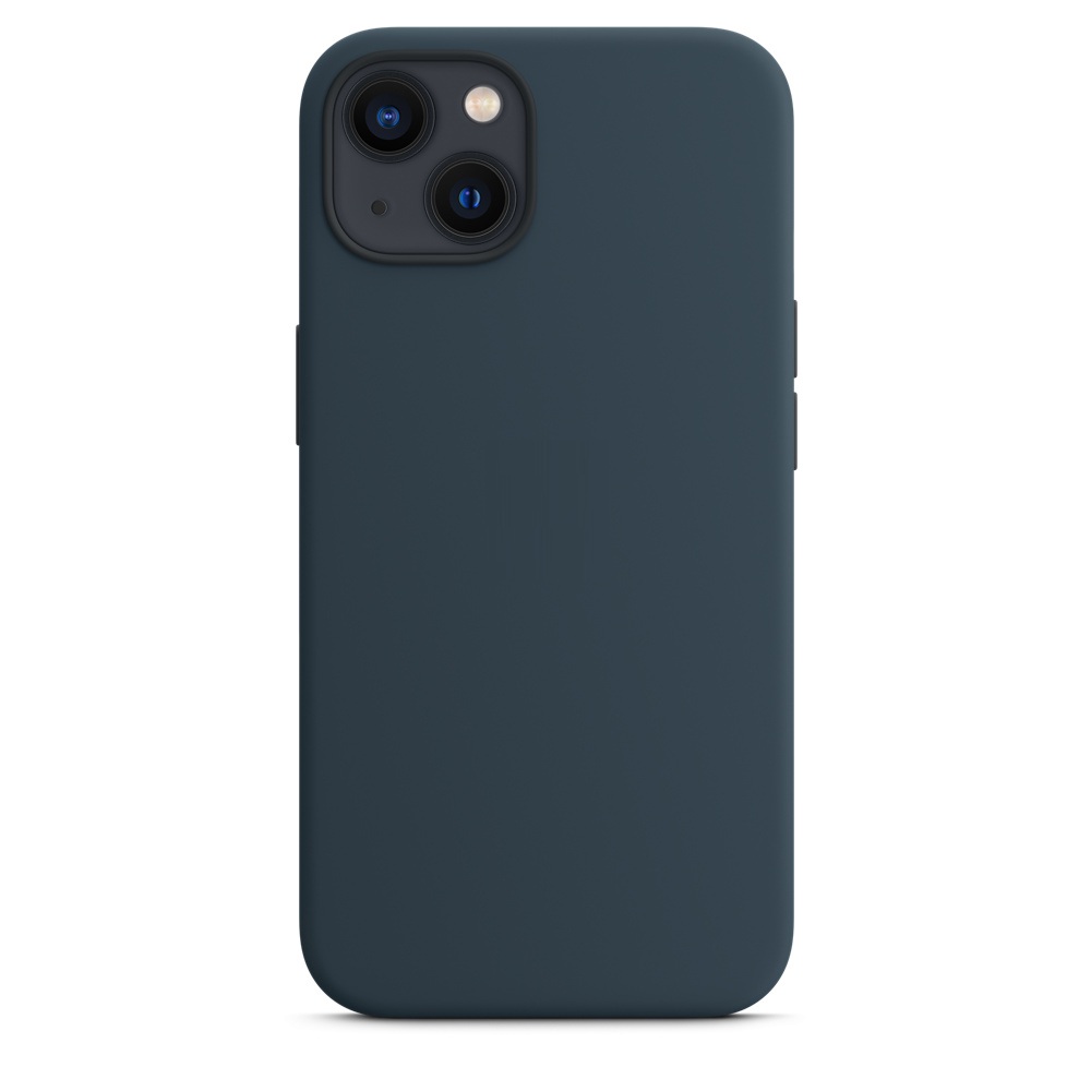 Силиконовый чехол Naturally Silicone Case with MagSafe Abyss Blue для iPhone 13