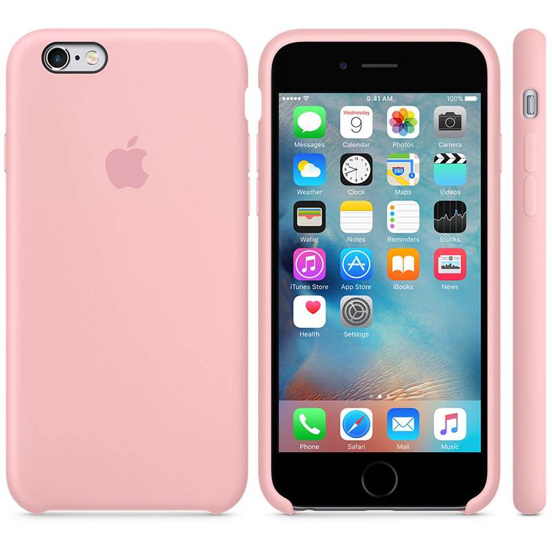 Силиконовый чехол Apple iPhone 6S Silicone Case Pink (MLCU2ZM/A) для iPhone 6/6S