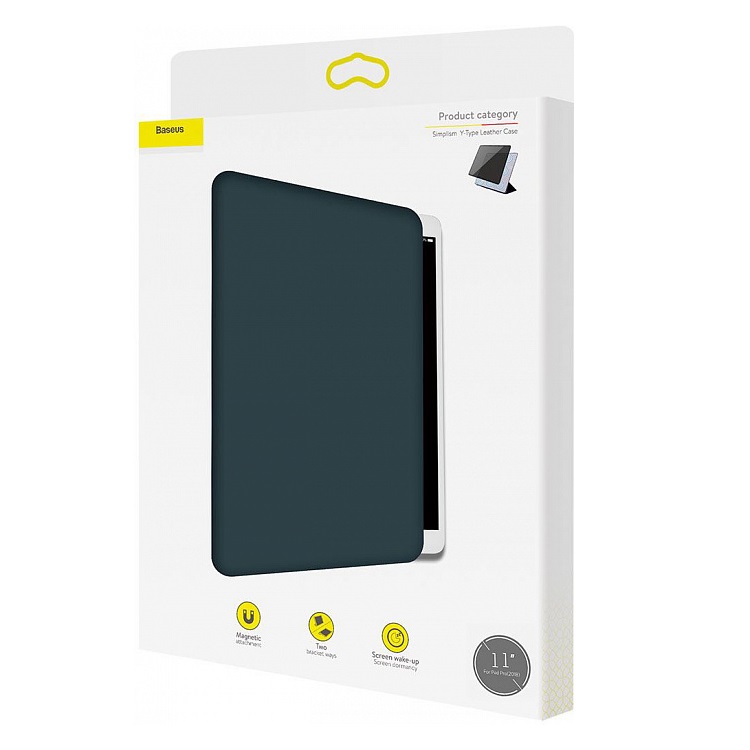 Кожаный чехол-книжка Baseus Simplism Y-Type Leather Dark Blue для iPad Pro 11