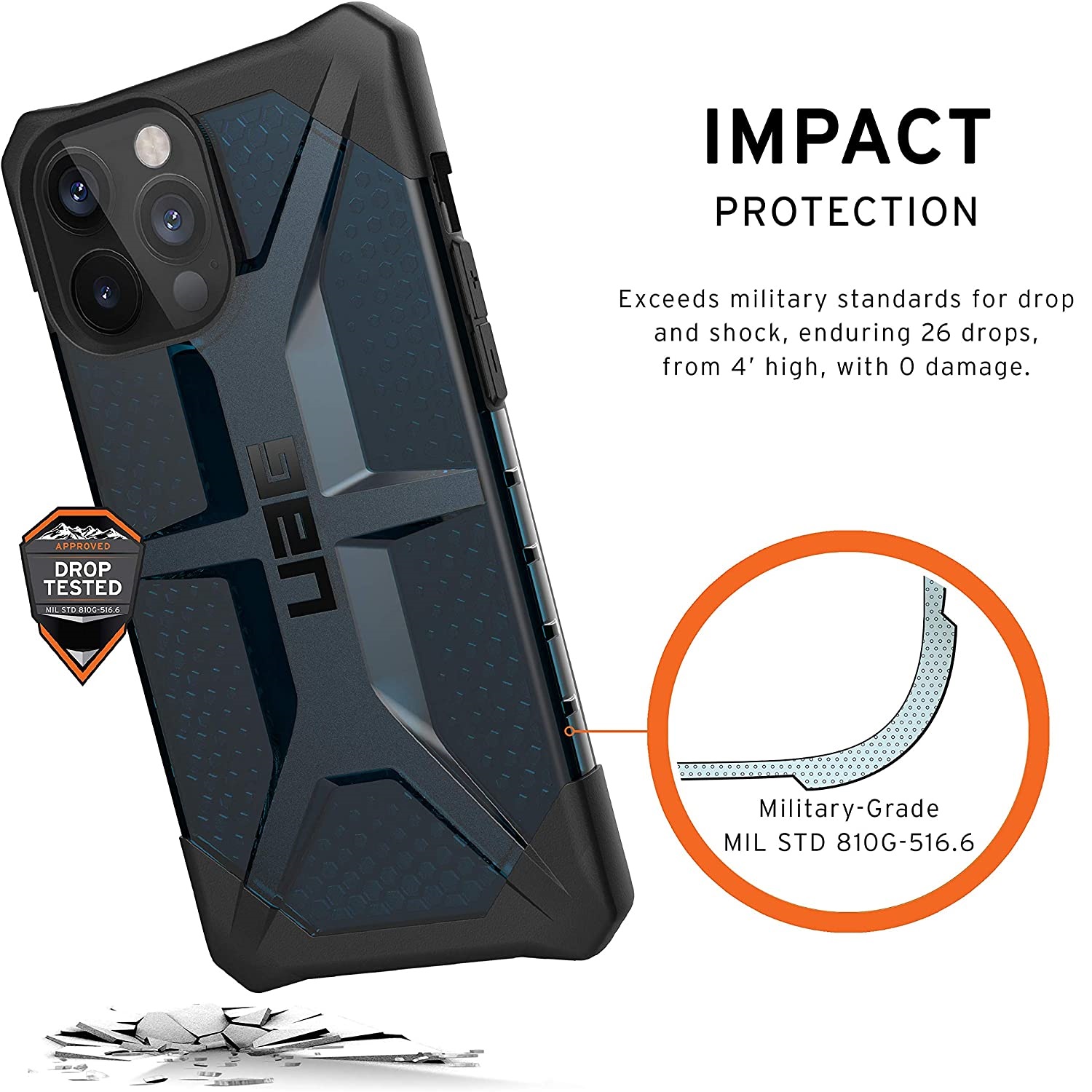 Противоударный защитный чехол UAG Plasma Mallard для iPhone 12 Pro Max