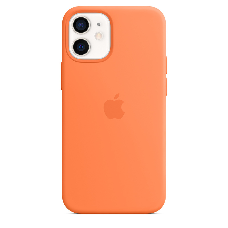 Силиконовый чехол Apple iPhone 12 mini Silicone Case with MagSafe - Kumquat (MHKN3ZE/A) для iPhone 12 mini