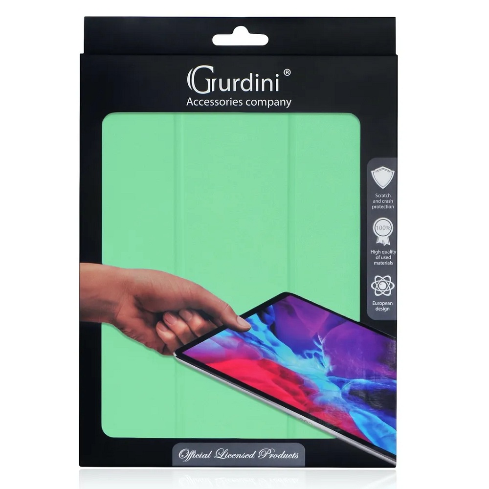 Чехол-книжка Gurdini Leather Series (pen slot) для iPad 10.2 (2019/2020) Mint Green