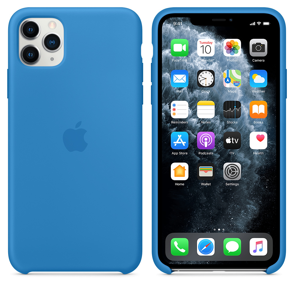 Силиконовый чехол Apple iPhone 11 Pro Max Silicone Case - Surf Blue (MY1J2ZM/A) для iPhone 11 Pro Max