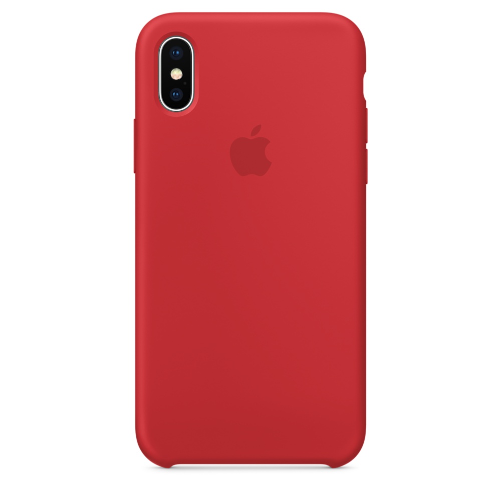 Силиконовый чехол Apple iPhone X Silicone Case - (PRODUCT) RED (MQT52ZM/A) для iPhone X