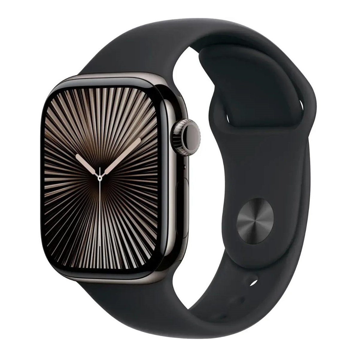 Умные часы Apple Watch Series 10 GPS + Cellular, 42mm Slate Titanium Case with Black Sport Band - M/L
