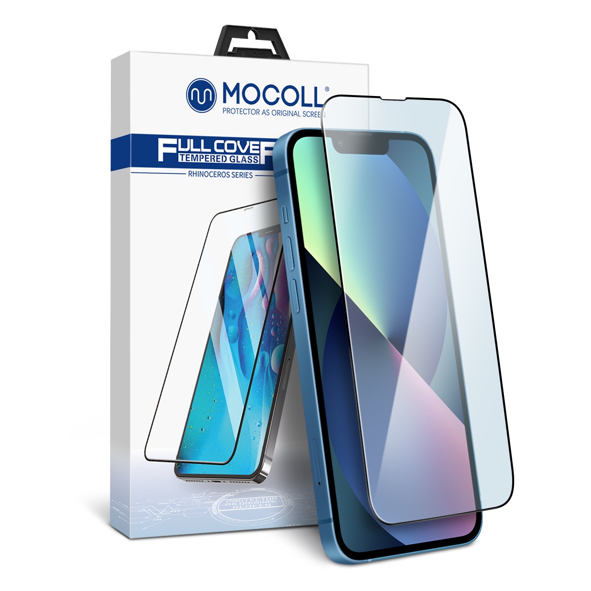 Защитное стекло MOCOll Rhinoceros 2.5D Full Cover для iPhone 13/13 Pro/14/16e