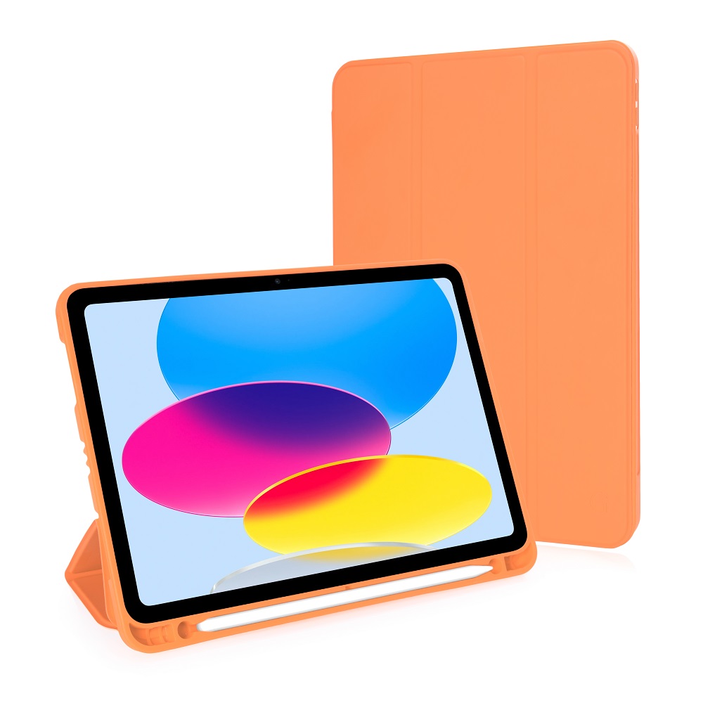 Чехол-книжка Gurdini Milano Series (pen slot) для iPad 10.9 (2022)/11 (2025 A16) Orange