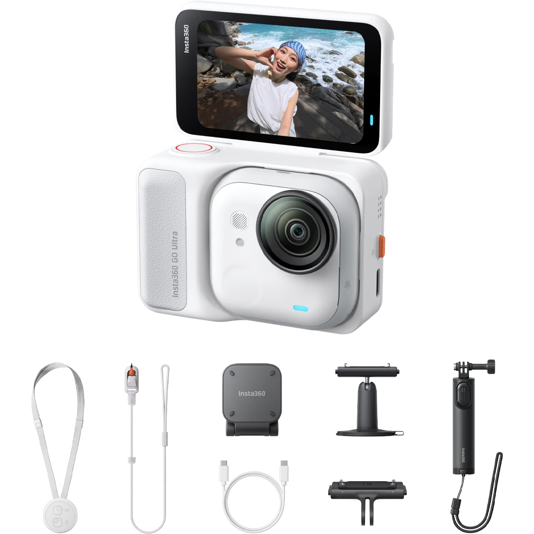 Экшн-камера Insta360 GO Ultra Creator Bundle Arctic White