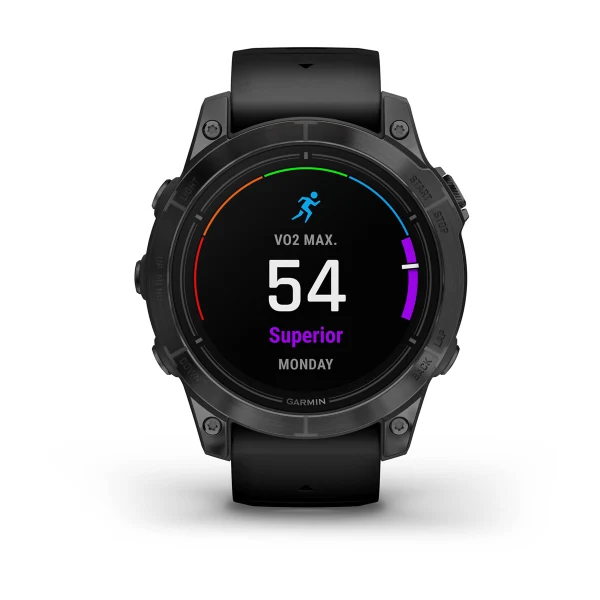Умные часы Garmin epix Pro (Gen 2) – Standard Edition - 47 mm Slate Grey with Black Band (010-02803-01)
