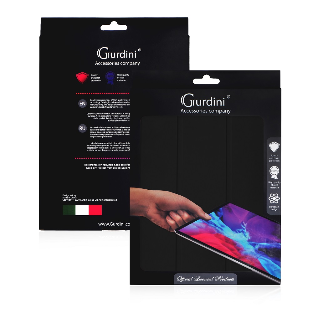 Чехол-книжка Gurdini Milano Series (pen slot) для iPad 10.9 (2022)/11 (2025 A16) Black