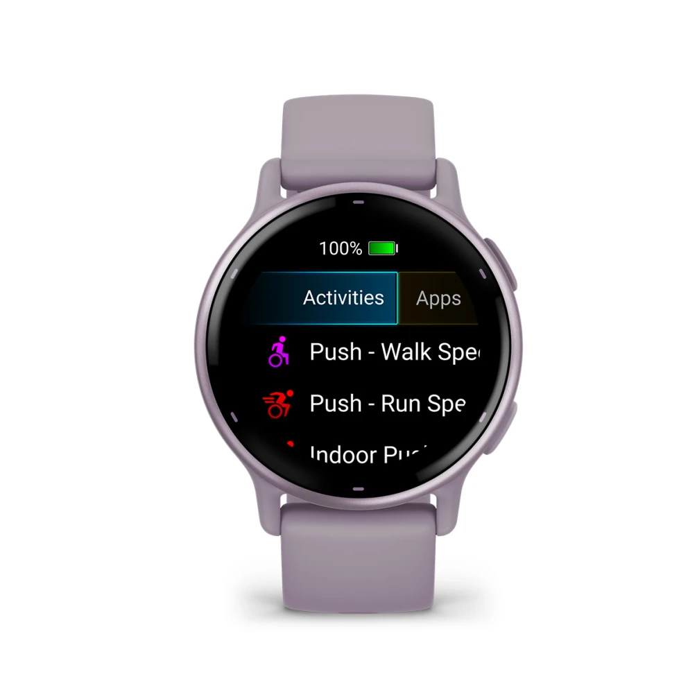Умные часы Garmin vivoactive 5 Metallic orchid Aluminium bezel with orchid case and silicone band (010-02862-13)