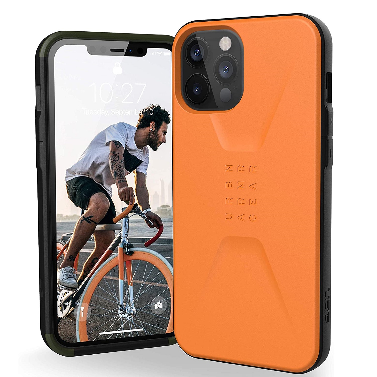 Противоударный защитный чехол UAG Civilian Orange для iPhone 12 Pro Max