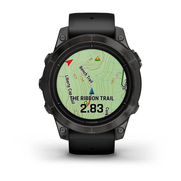 Умные часы Garmin epix Pro (Gen 2) – Standard Edition - 47 mm Slate Grey with Black Band (010-02803-01)