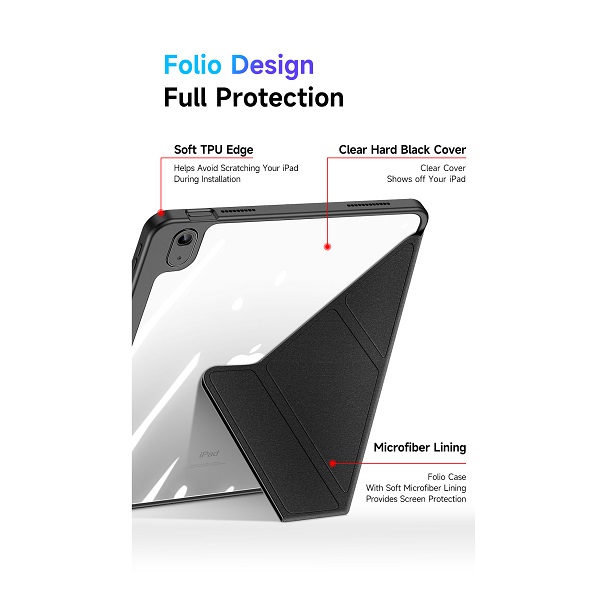 Чехол-книжка Dux Ducis для iPad 10.9 (2022)/11 (2025 A16) Magi Series Gray