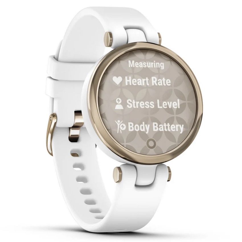 Умные часы Garmin Lily - Sport Edition Cream Gold Bezel with White Case and Silicone Band (010-02384-10)
