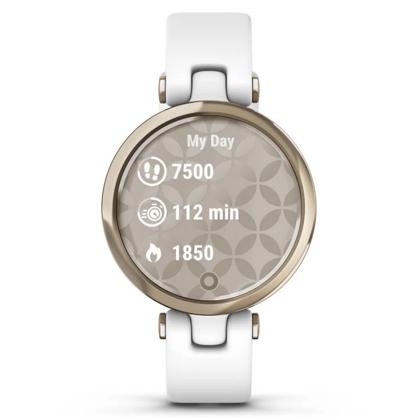 Умные часы Garmin Lily - Sport Edition Cream Gold Bezel with White Case and Silicone Band (010-02384-10)