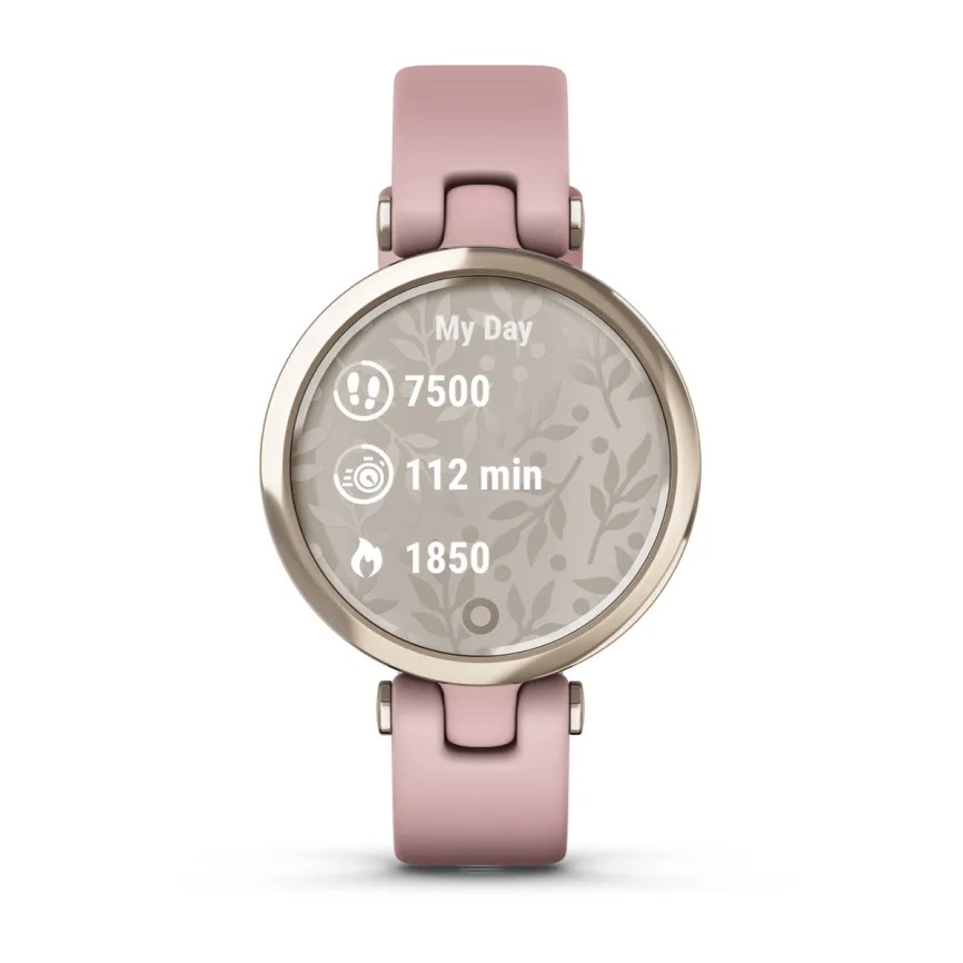 Умные часы Garmin Lily - Sport Edition Cream Gold Bezel with Dust Rose Case and silicone Band (010-02384-13)