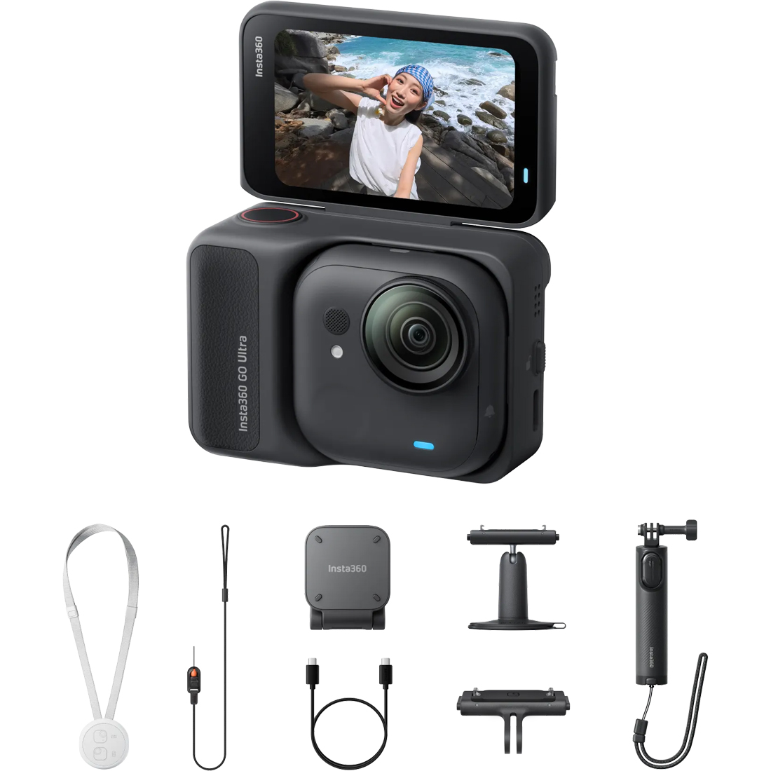 Экшн-камера Insta360 GO Ultra Creator Bundle Midnight Black