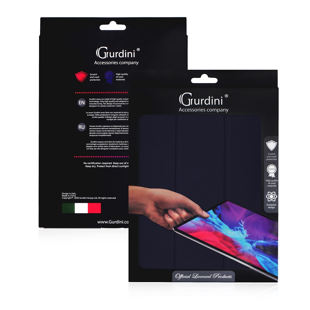 Чехол-книжка Gurdini Milano Series (pen slot) для iPad 10.9 (2022)/11 (2025 A16) Midnight Blue