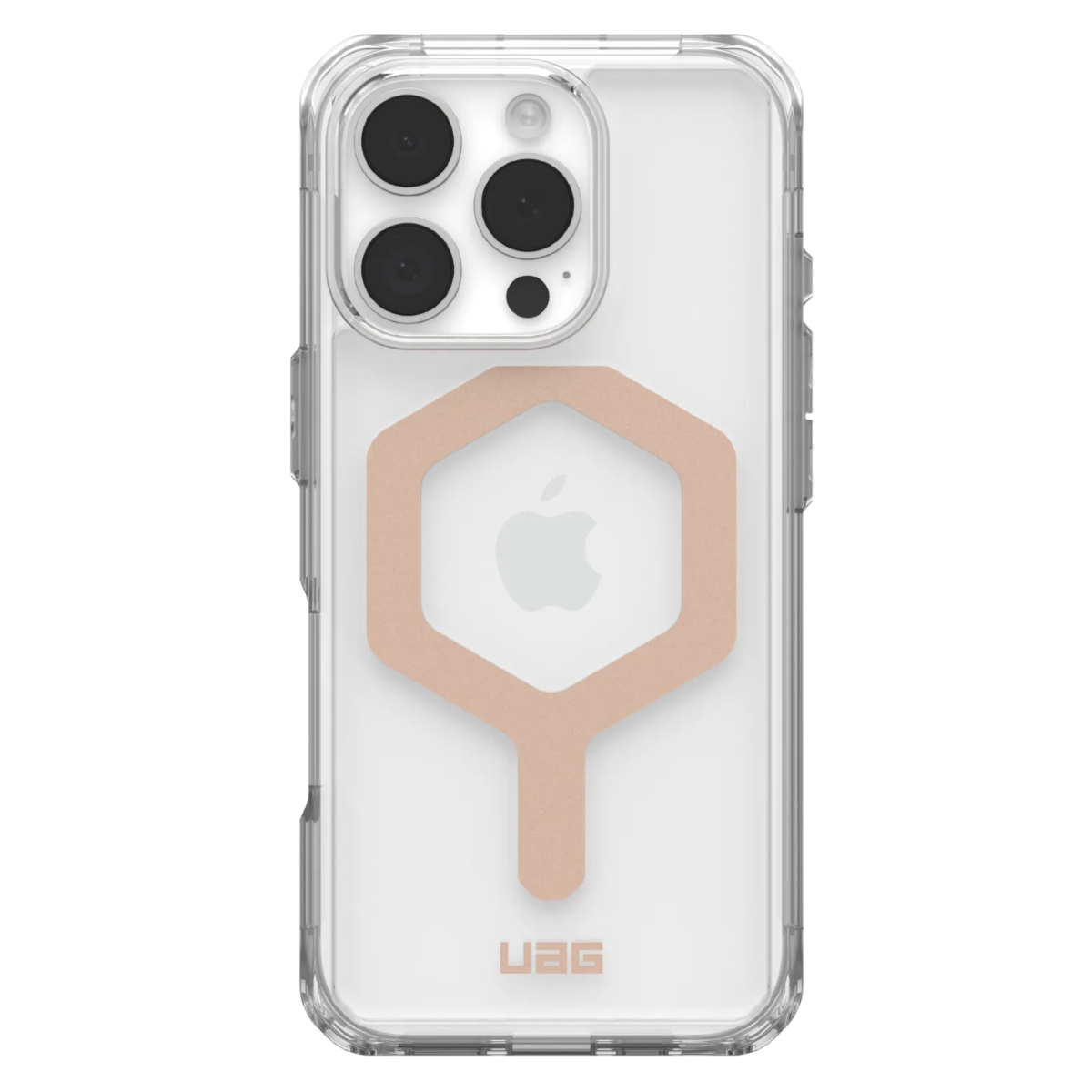 Противоударный защитный чехол UAG Plyo MagSafe для iPhone 16 Pro Ice/Rose Gold