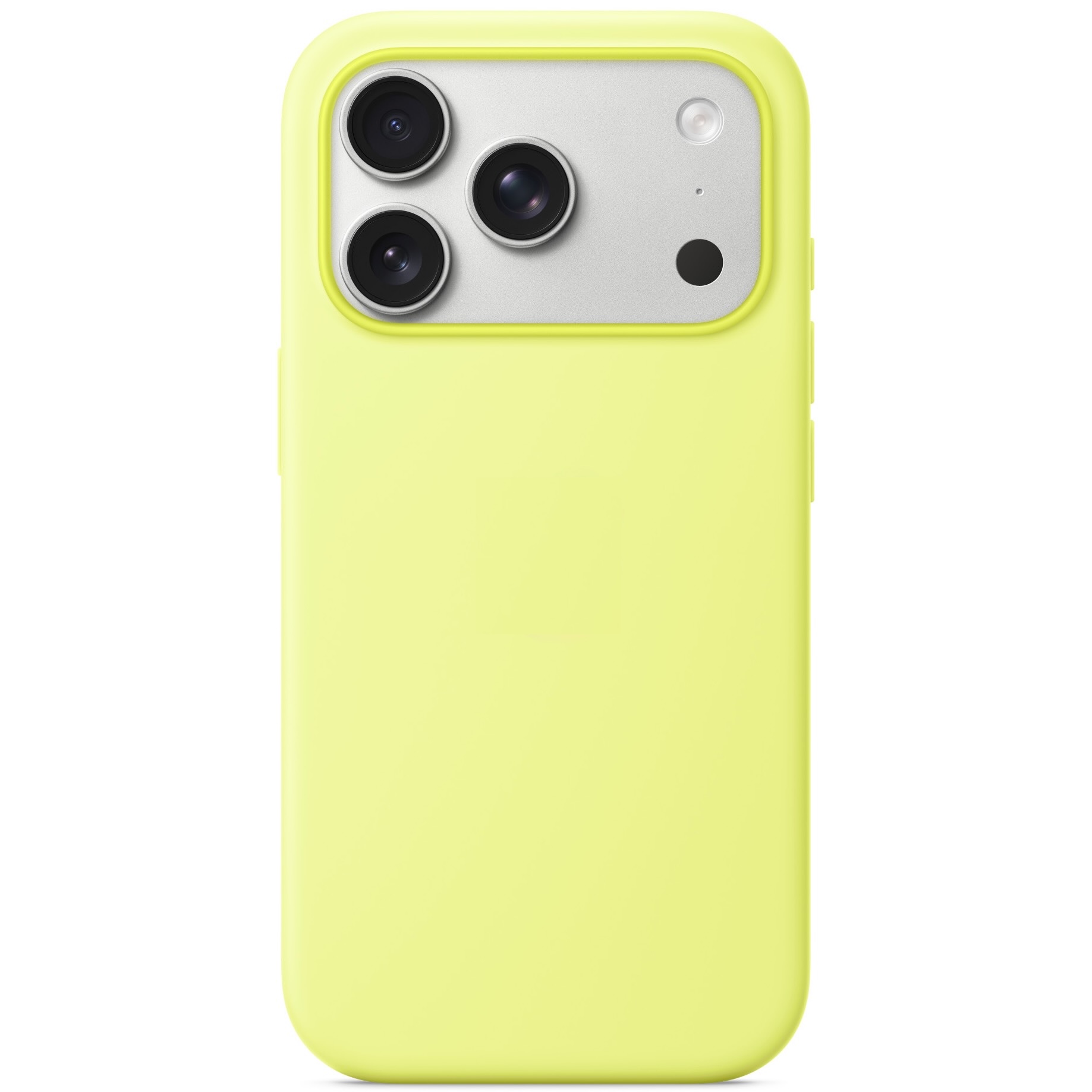 Силиконовый чехол Naturally Silicone Case with MagSafe Neon Yellow для iPhone 17 Pro