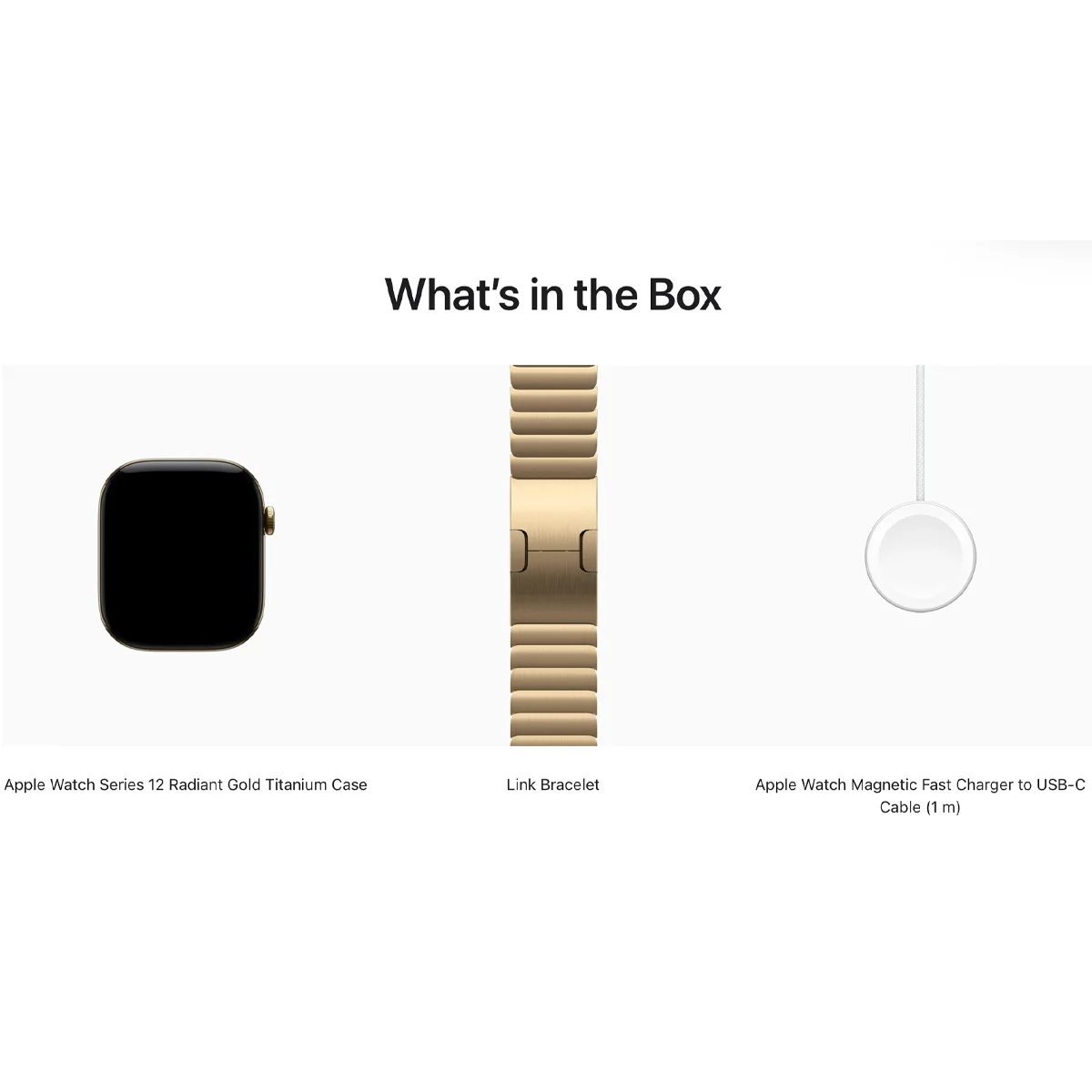 Умные часы Apple Watch Series 12 GPS + Cellular, 46mm Radiant Gold Titanium Case with Radiant Gold Link Bracelet
