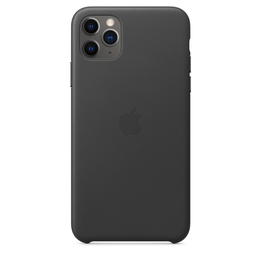 Кожаный чехол Apple iPhone 11 Pro Max Leather Case - Black (MX0E2ZM/A) для iPhone 11 Pro Max