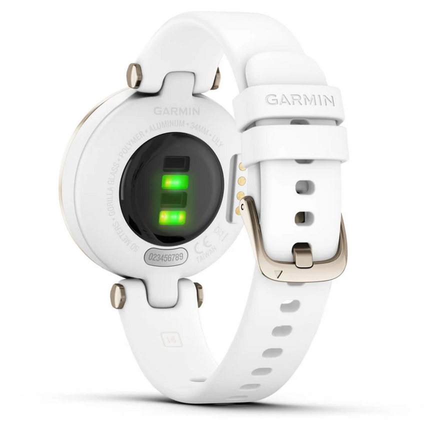 Умные часы Garmin Lily - Sport Edition Cream Gold Bezel with White Case and Silicone Band (010-02384-10)