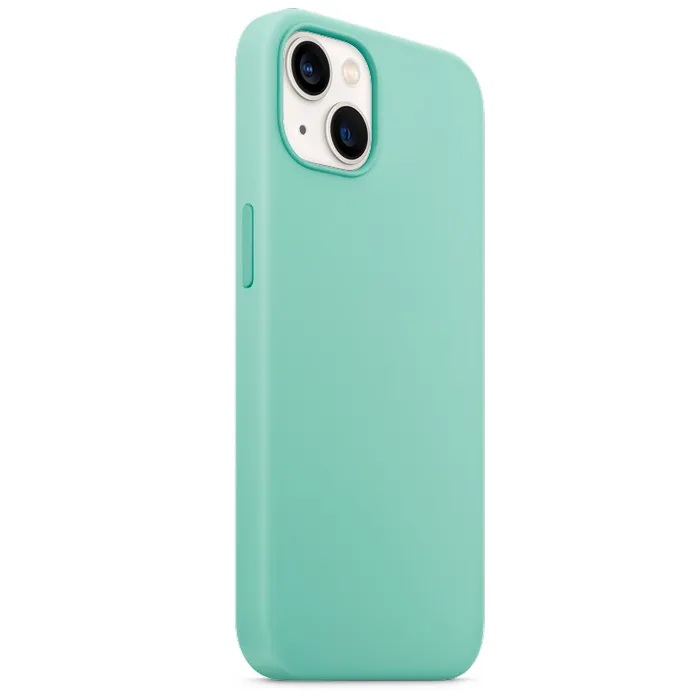 Силиконовый чехол Naturally Silicone Case Mint для iPhone 13